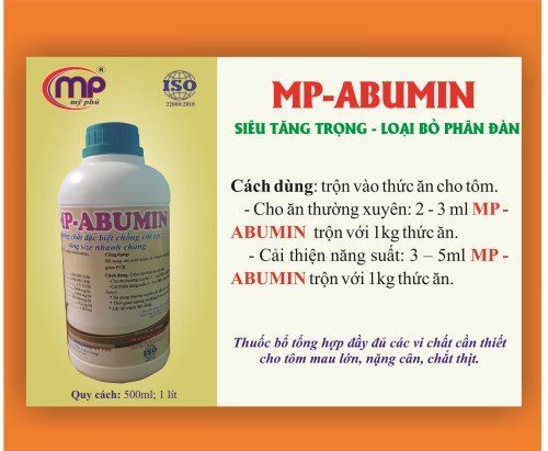 MP - ABUMIN - Thuốc Thú Y Thủy Sản Mỹ Phú - Công Ty TNHH Sản Xuất Kinh Doanh Mỹ Phú